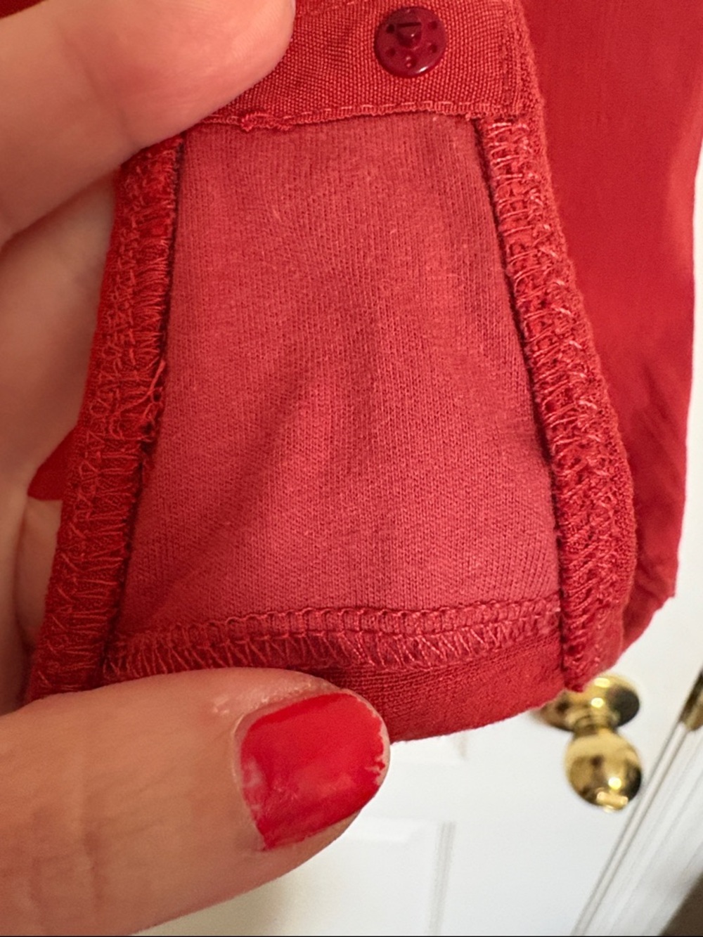 Free People Deep Conversations Rust Red Deep V Short Sleeve Bodysuit - Picture 9 of 11